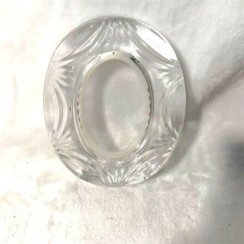 Crystal Oval Picture Frame Ornate  Decor